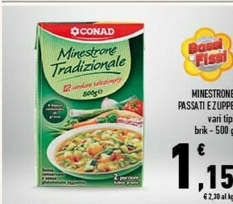 Conad Conad - minestrone tradizionale 500 g(ml) offerta