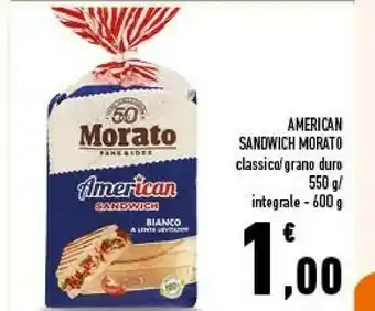 Conad American sandwich grano duro offerta