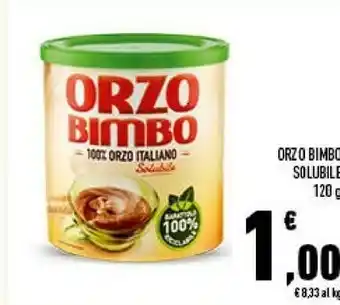 Conad 100% orzo italiano solubile 120 g(ml) offerta