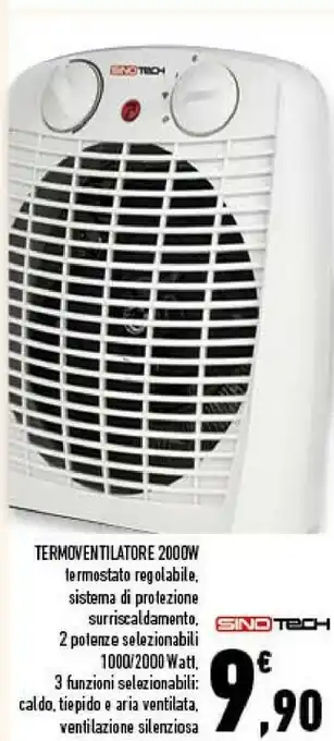 Conad Sinotech termoventilatore 2000w offerta