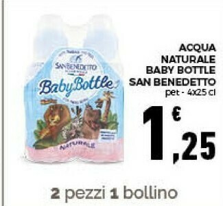 Conad Baby bottle naturale 250 g(ml) offerta