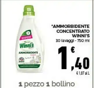 Conad Winni's ammorbidente concentrato offerta