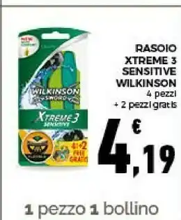 Conad Rasoio xtreme 3 sensitive 6 pezzi offerta
