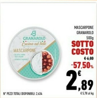 Conad Superstore Mascarpone cremoso 500 g(ml) offerta