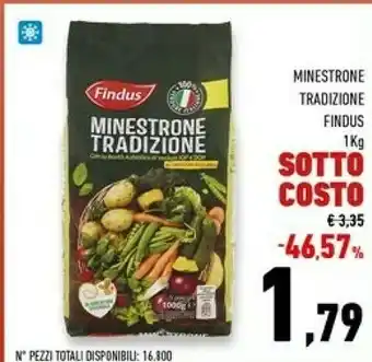 Conad Superstore Minestrone tradizione 1000 g(ml) offerta