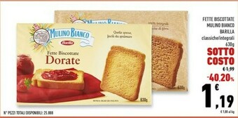 Conad Superstore Fette biscottate mulino bianco offerta