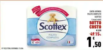 Conad Superstore Carta igienica pulito completo offerta