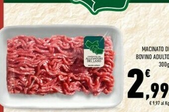 Conad Superstore Macinato di bovino adulto offerta