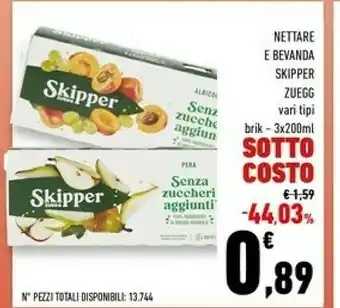 Conad Superstore Nettare e bevanda skipper offerta