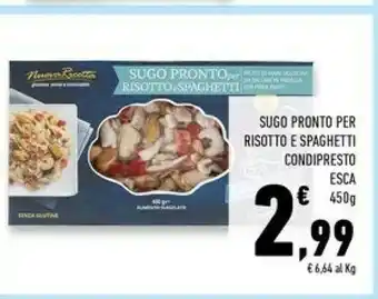 Conad Superstore Esca sugo pronto risotto spaghetti offerta