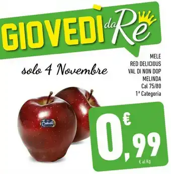 Conad Superstore Mele red delicious val di non dop offerta