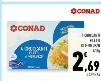 4 croccanti filetti di merluzzo