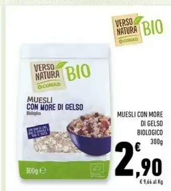 Conad muesli con more di gelso biologico