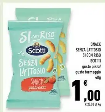 Conad Superstore Riso scotti - s! con riso snack con riso gusto pizza 40 g(ml) offerta