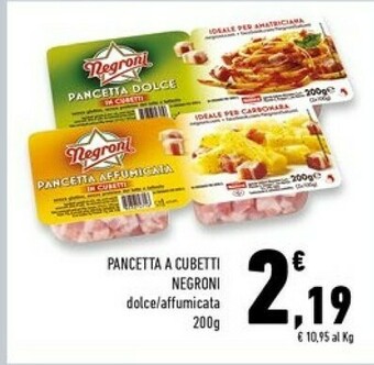Conad Superstore Pancetta a cubetti offerta