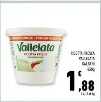 Conad Superstore Ricotta fresca vallelata 450 g(ml) offerta