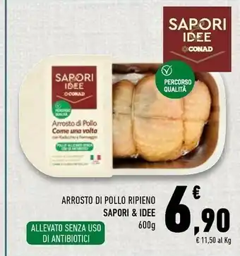 Conad Superstore Conad sapori & idee arrosto di pollo ripieno offerta