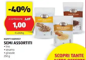 ALDI HAPPY HARVEST SEMI ASSORTITI offerta