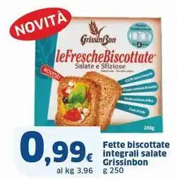 Sigma Fette biscottate integrali salate Grissinbon offerta