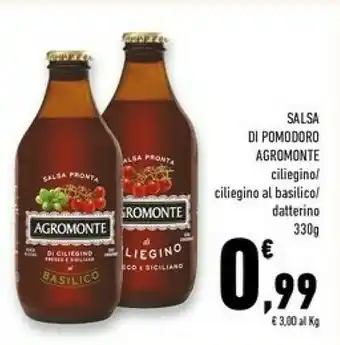 Conad Superstore Salsa pronta di ciliegino fresco e siciliano al basilico 330 g(ml) offerta