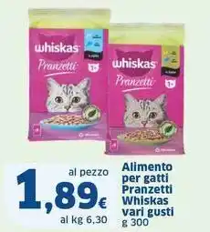 Sigma Alimento per gatti Pranzetti Whiskas vari gusti offerta