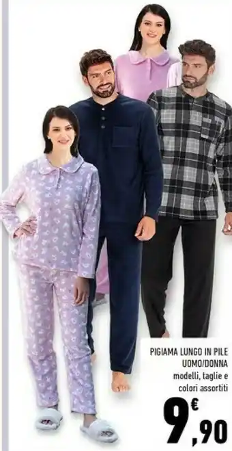 Conad Superstore Pigiama lungo in pile uomo/ donna offerta