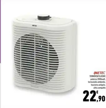 Conad Superstore Termoventilatore potenza 2000 watt offerta