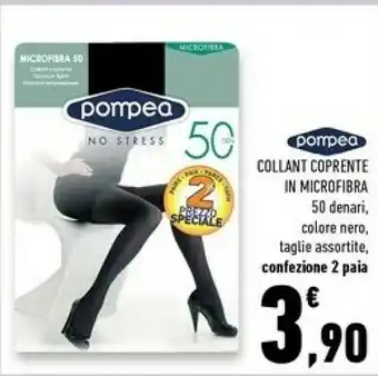 Conad Superstore Pompea collant coprente in microfibra 50 denari offerta