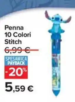 Carrefour Penna 10 Colori Stitch offerta
