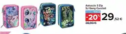 Carrefour Astuccio 3 Zip SJ Gang Cuccioli offerta