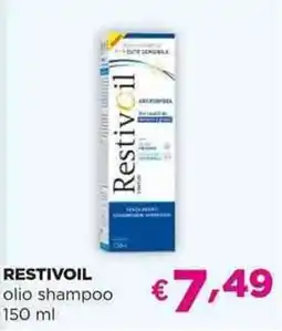 Acqua & Sapone RESTIVOIL olio shampoo 150 ml offerta