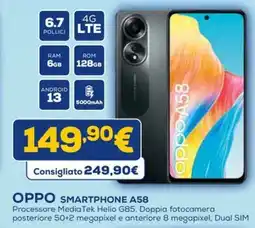 Euronics OPPO SMARTPHONE A58 offerta