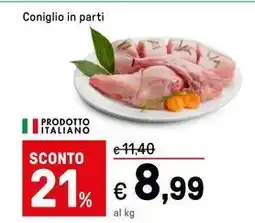 Iper La Grande Coniglio in parti offerta