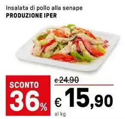 Iper La Grande Insalata di pollo alla senape PRODUZIONE IPER offerta