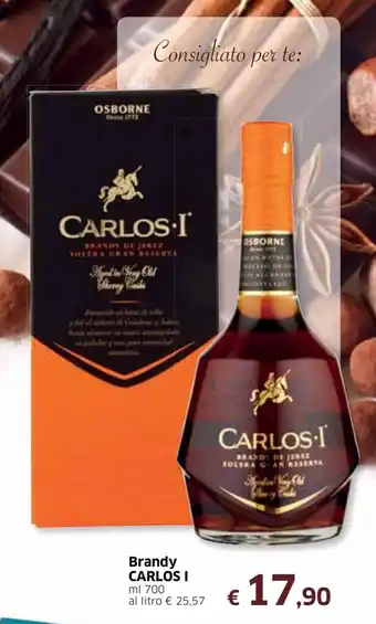Famila Carlos I Brandy 700ml offerta
