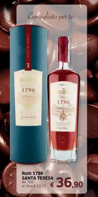 Famila Santa Teresa Rum 1796 700ml offerta