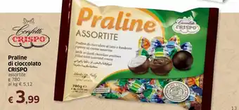 Famila Crispo Praline di cioccolato 780g offerta