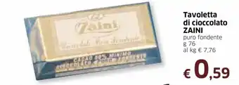 Famila Zaini Tavoletta di cioccolato 76g offerta