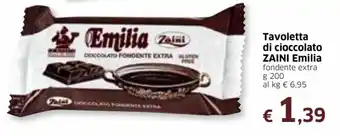 Famila Zaini Emilia Tavoletta di cioccolato 200g offerta