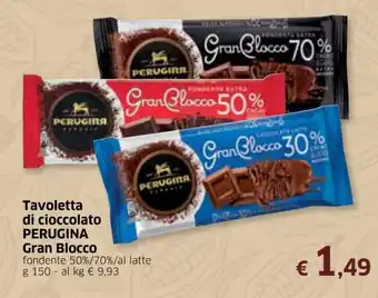 Famila Perugina Gran Blocco Tavoletta di cioccolato 150g offerta