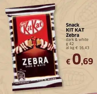 Famila Kit Kat Zebra Snack 42g offerta