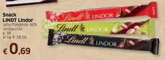 Famila Lindt Lindor Snack 38g offerta