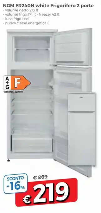 Famila NGM FR240N White Frigorifero 2 porte offerta