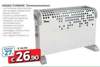 Famila Ardes Turbine Termoconvettore offerta