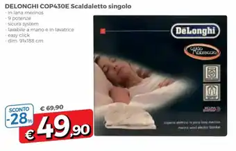 DeLonghi COP430E Scaldaletto singolo