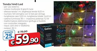 Famila Tenda 1440 Led offerta