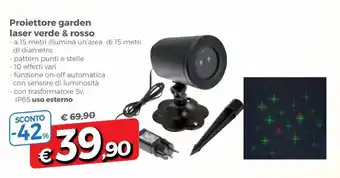 Famila Proiettore garden laser verde & rosso offerta