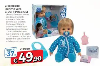 Famila Giochi Preziosi Cicciobello lacrime vere offerta
