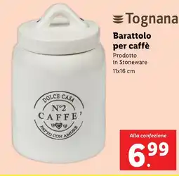 Lidl Tognana Barattolo per caffè 11x16 cm offerta