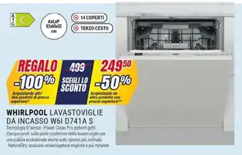 Trony WHIRLPOOL LAVASTOVIGLIE DA INCASSO W61 D741A S offerta